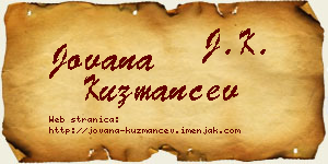 Jovana Kuzmančev vizit kartica